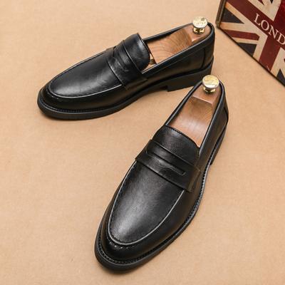 Mocassins décontractés pour hommes, printemps et automne, semelle souple, mocassins pointus, chaussures à enfiler de haute qualité, chaussures de conduite noires pour hommes