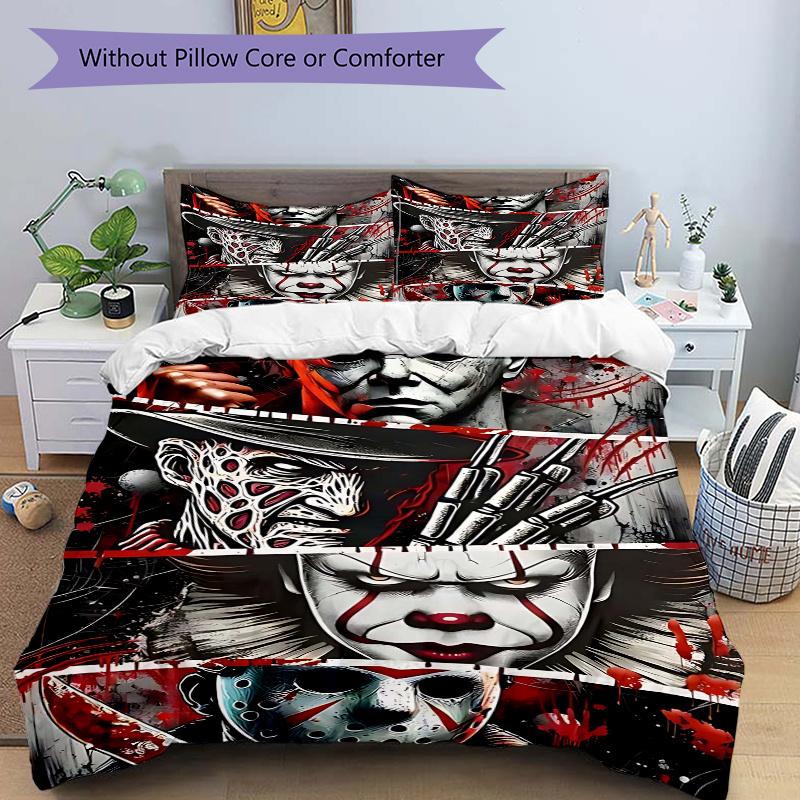

3pcs Bloodstained Icons Quilt Cover Set (1 Quilt Cover + 2 Pillowcases Without Pillow Core) 135x200cm
