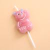 Ins Style Cartoon Pink Bear Birthday Cake Candle Cute Bear English Letter Happy Baking Candle