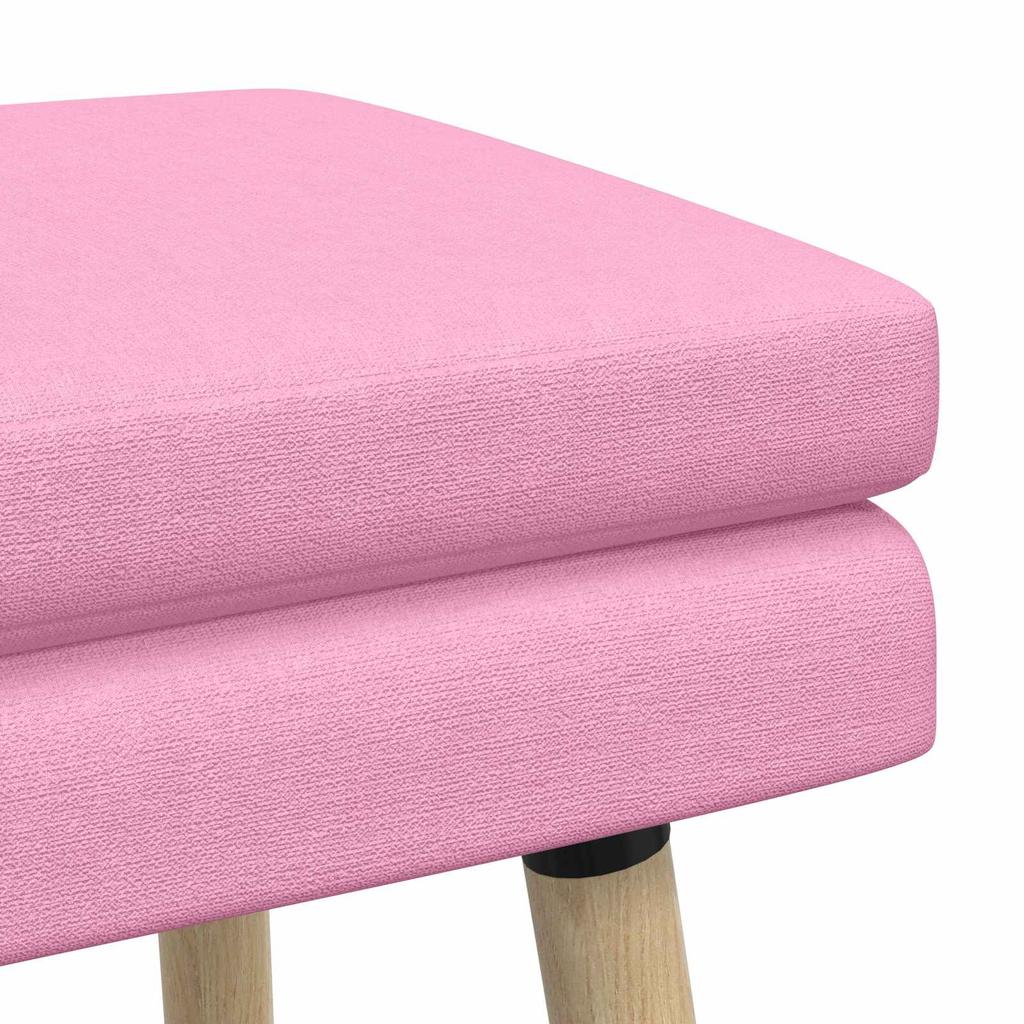Double Layer Bench Pink 110 x 40 x 47 cm Fabric