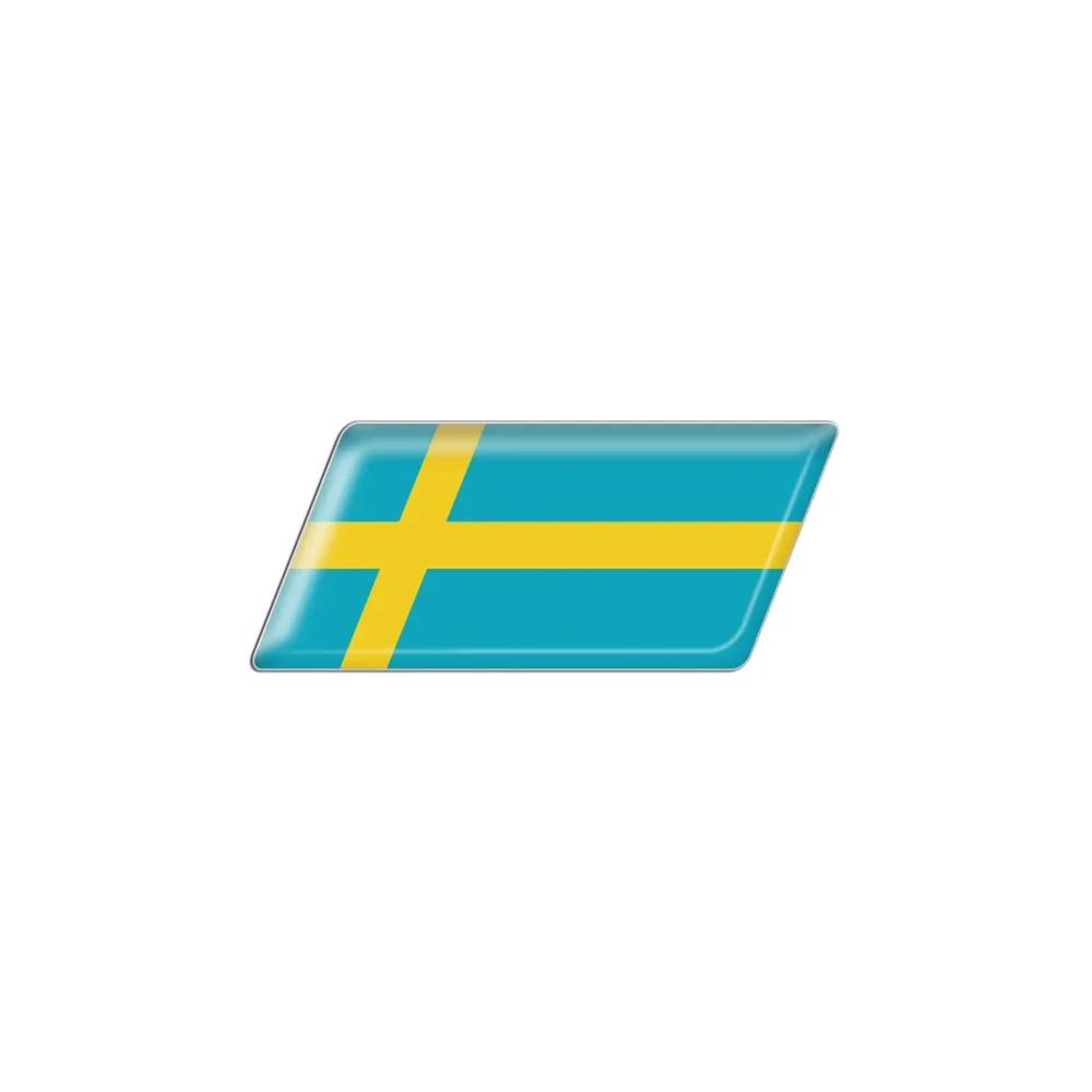 3D Epoxy Car Styling Body Trunk Decor Sticker with Bangladesh Kurdistan Israel Brazil Palestine Poland France Flag Emblem