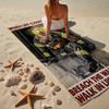 Firefighter In Action Beach Towel, Super Soft Microfiber, Gift for Her/Him, Birthday, for Pool, Beach, Travel, Home Decor Fan gifts