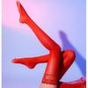 Peacock Lace Trim Shiny Oil-slick Silicone Thigh-high stockings8D Non-slip Horse Oil Stockings, Sexy Silky Glossy Beautiful Leg Stockings