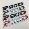 P75D P85D P90D P100D Underline metal Letters Emblem for Tes la Mo del 3 Mo del X Mo del S Car Styling Trunk Badge Sticker