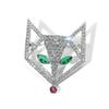 Zirconia Fox Mask Brooch: Luxury, Versatile, Elegant High-End Cardigan Pin Accessory.