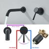 Brushed Gold/Black Basin Faucet Concealed Wall Mounted For Bathroom Faucets Bath Basin Sink Tap Bathtub Hot And Cold Water Mixer