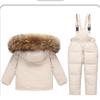 Children's Down Jacket Suit 1-6 Years Old Thickened Warm Ski Suit Two-piece Suit