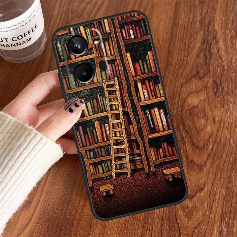

Library Bookish For Realme GT7 Pro GT6 15 10 11 12 13 14 Pro Plus C75 C65 C55 C63 C61 C53 C67 C35 C71 Case Realme C71 4G