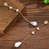 Light Luxury High-grade Cold Wind Pearl Fringed Earrings Multi-color Simple Long Irregular Earrings