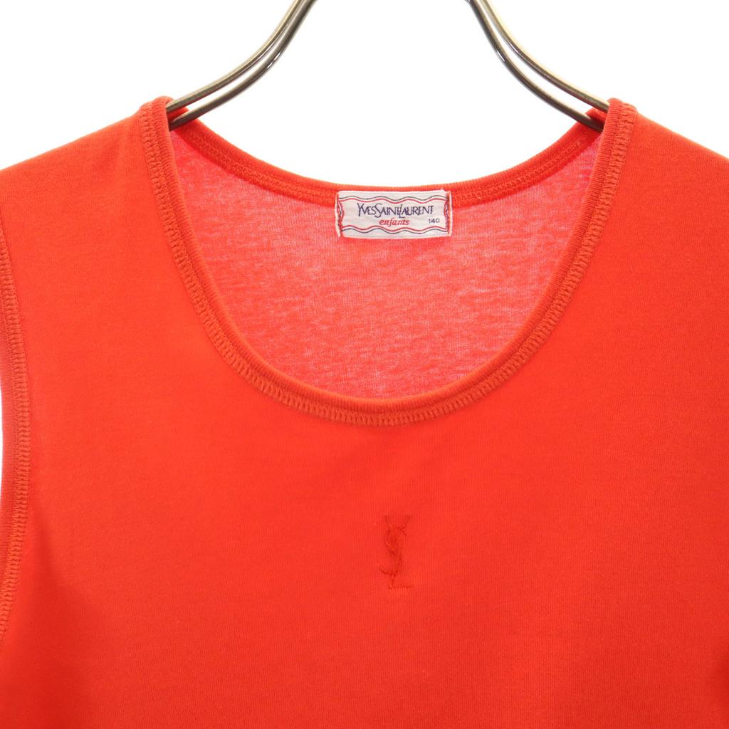 Yves Saint Laurent 90s Old Tank Top 140 Vermilion Kid's Used
