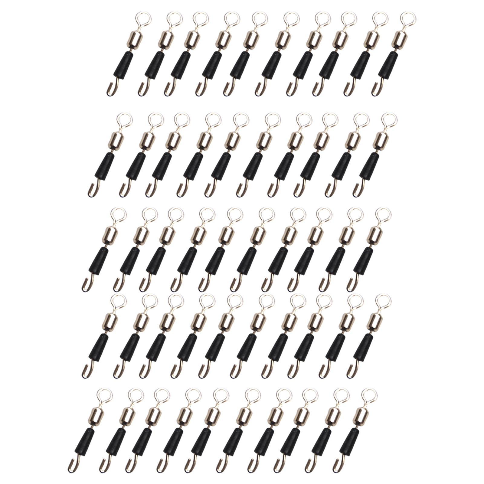 

Fishing Barrels Swivels High Strength Rolling Balls Bearing Snap Lures Connector Clip Saltwater or Freshwater Fishing S