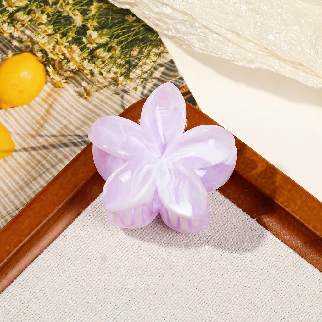 Hawaiianische Farbverlauf Haarspangen Marmor Blume Haarklammern Frauen Kleine Größe Mode Kopfschmuck Haarnadel Krabbe Haarspange Haaraccessoires