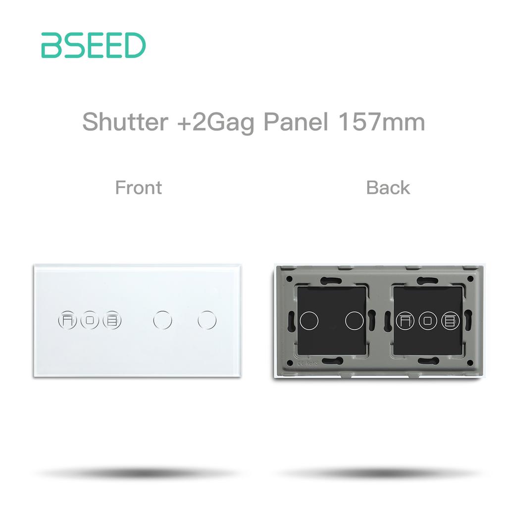 BSEED Interruptor Wifi para Estores de Rolo Tátil Interruptor para Estores Interruptores de Luz Inteligentes Peças de Função Painel de Vidro Combinação Livre DIY
