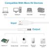 Flexible USB to DC5V Power Cord with 8 Interchangeable Connectors