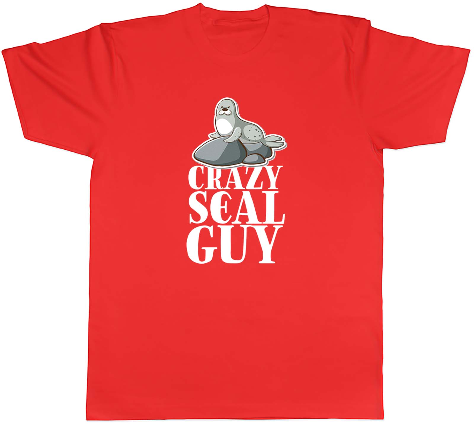 Crazy Seal Guy Unisexs TShirt Unisex Tee Gift S