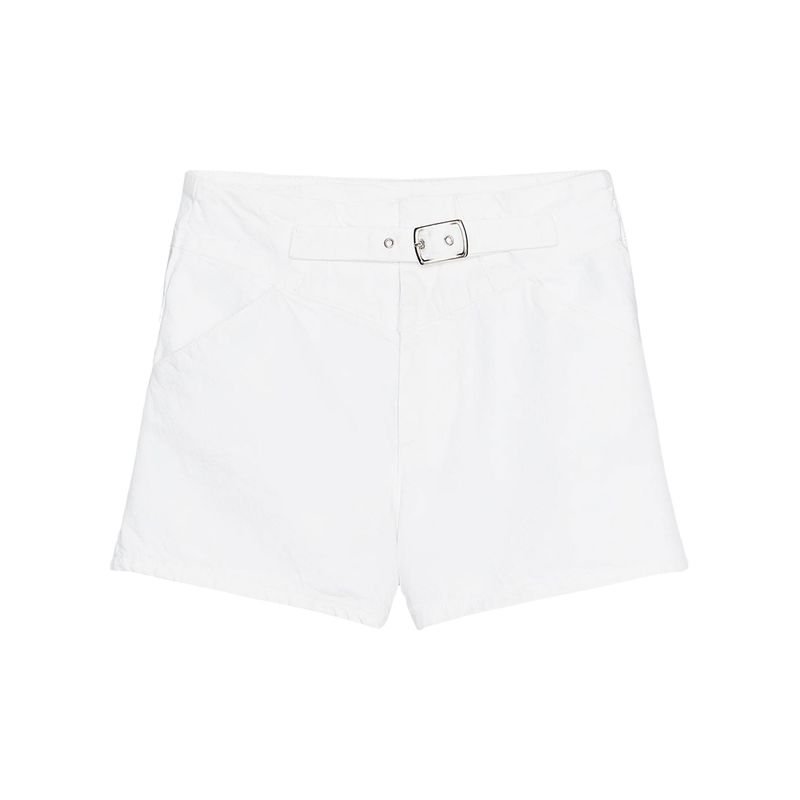 Zaprha 2025 New Arrival Fashion Sexy Front Strap Decoration Mid Waist Denim Shorts Women's Outer 6147103