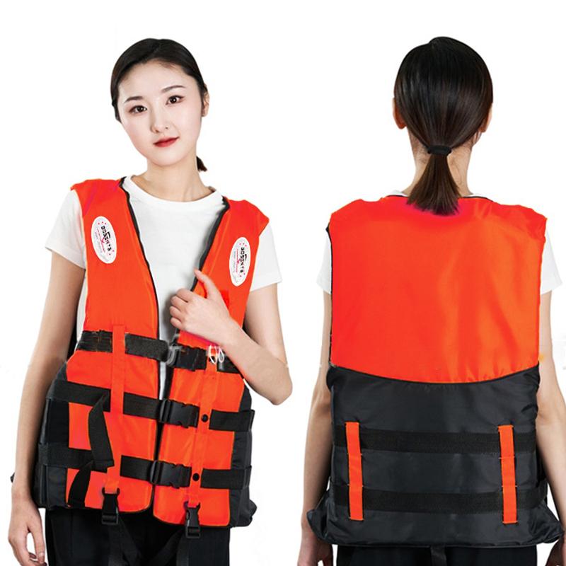 Emergency Flood Control Life Jackets For Adults And Children High Buoyancy Fishing Professional Boat Foam Life Vests Buoyancy Ve