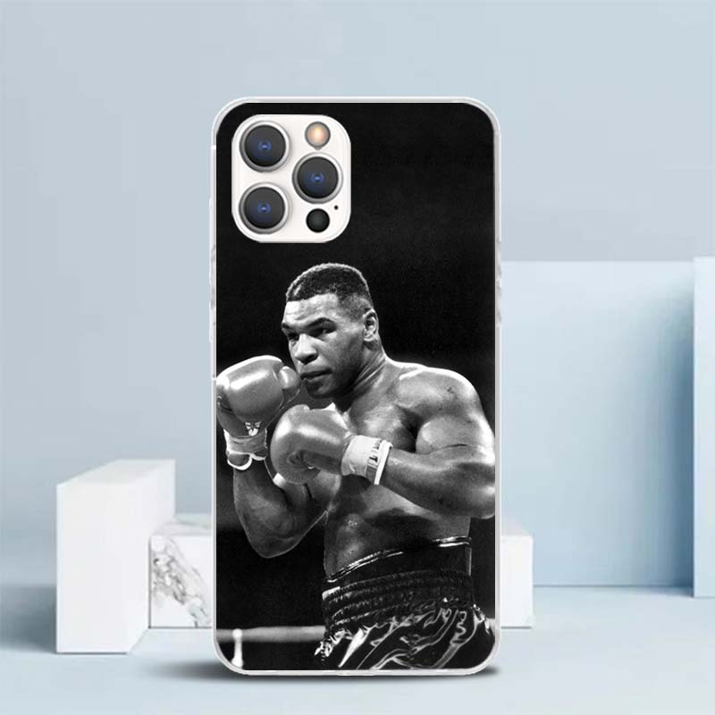 

Mike Tyson Boxer Man Soft Cover for iPhone 16 17 Air 15 14 Pro Max 16E Phone Case 13 Mini 12 11 7 SE 8 Print Pattern Fit Cases 1 iPhone 14 Plus