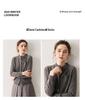 Women's Age-Reducing Cashmere Cardigan – Cozy Autumn/Winter Knit with Stand-Up Collar & Buttons