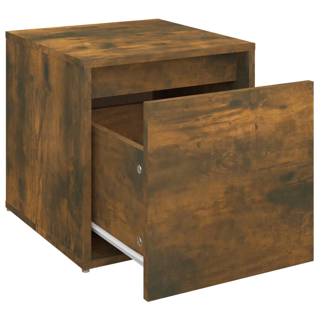 Scatola Cassetto Rovere Affumicato 40,5 x 40 x 40 cm Legno Ingegnerizzato