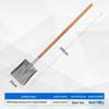 Iron Shovel with Manganese Steel Square Head & Wooden Handle, Natural Color, Large Size for Construction
