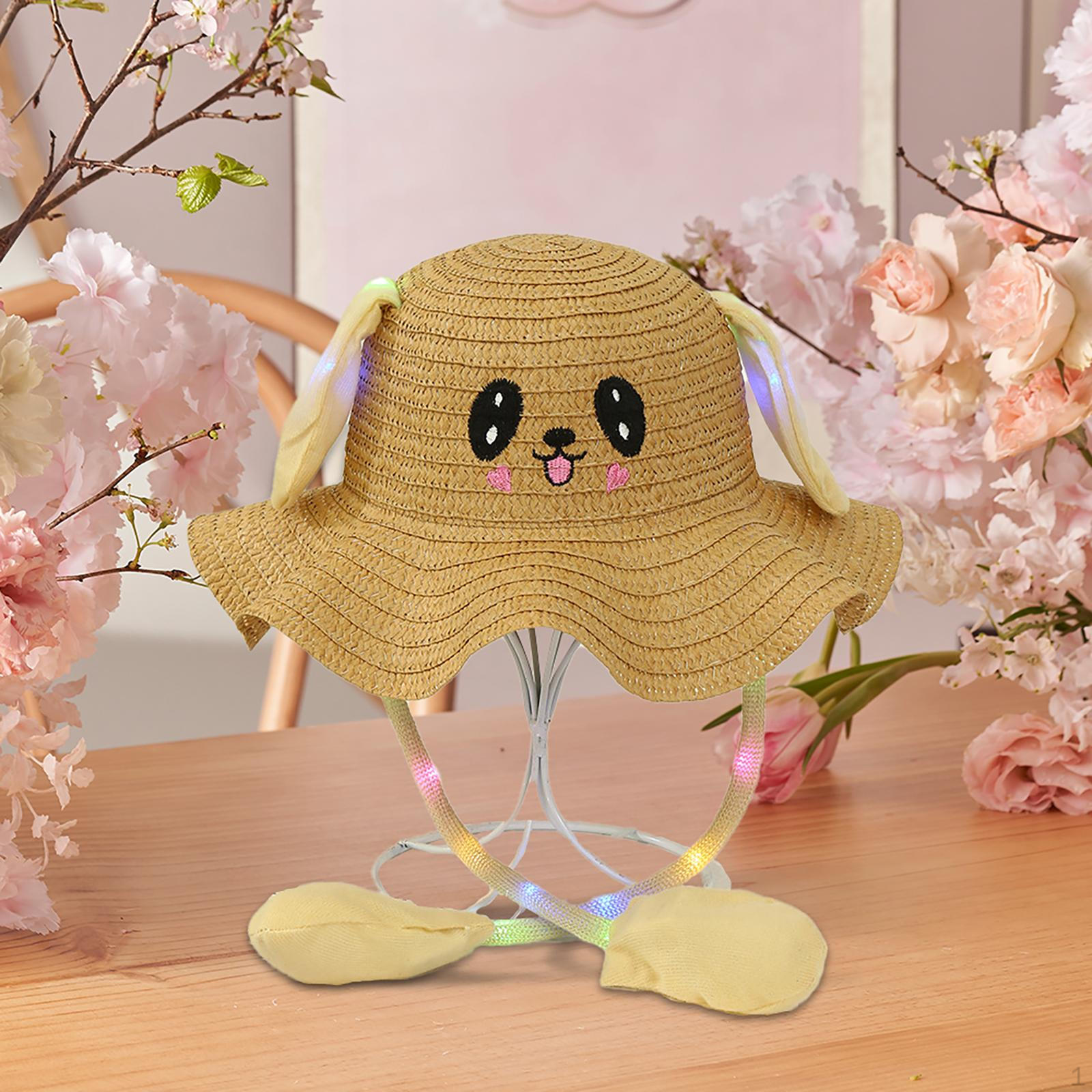 

Шапка с кроличьими ушками для детей со светом и подвижными ушами для активного отдыха Khaki