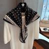 Elegant Polka Dot Cashew Printed Women Neck Scarf All Match Fashion Accessory