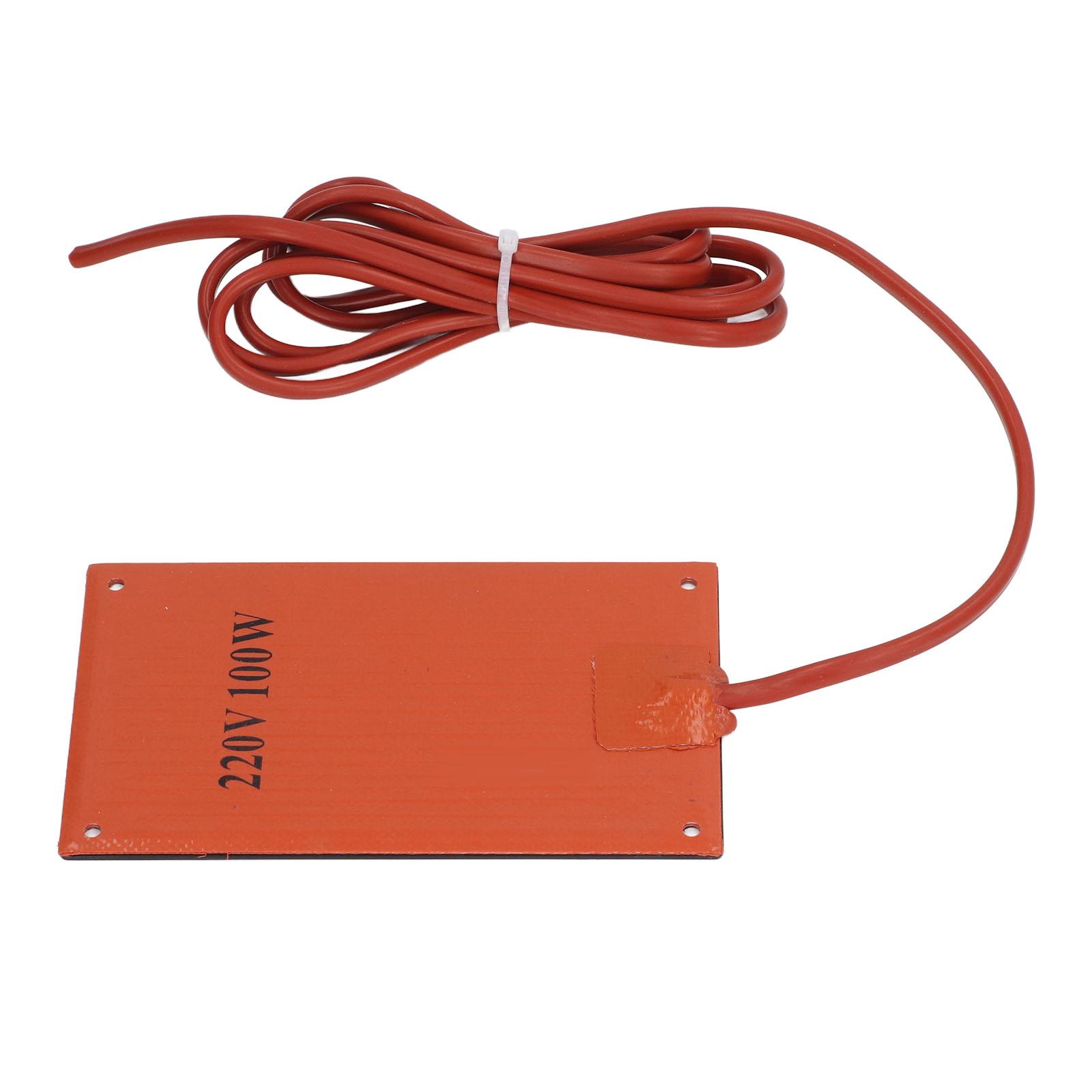 

Silicone Rubber Heating Pad Heat Mat Heater 90x150mm AC 220V for Electric Cabinet