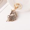 2026 New Horse Keychain Sparkling Crystal Metal Animal Pony Handbag Pendant Decoration Car Key Ring New Year Souvenir Gift