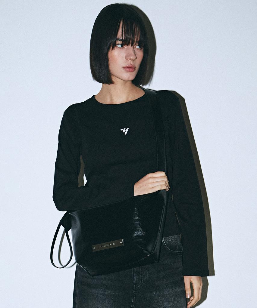 Nick&Nicole Crystal Leather Multi Way Bag_Black