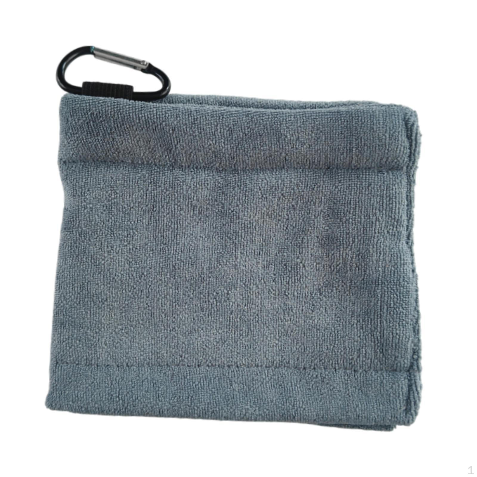 

Полотенце для чистки мячей для гольфа, легкая салфетка для чистки головок клюшек серый