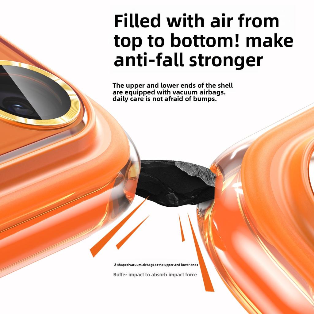 Shockproof Magnetic Case for iPhone 17 Pro Max 16 Ai Integrated Button Comes with A Full Coverage Lens Protector Cover