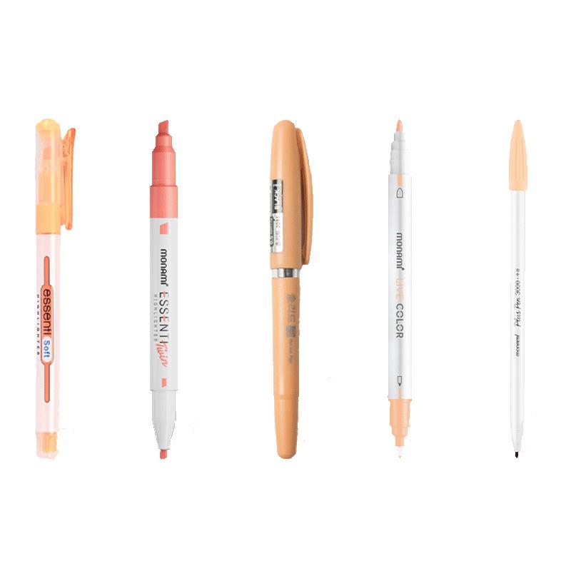 Munami Koreanisches Monami Weiches Set: Textmarker & Gelstift-Set für Bullet Journals.