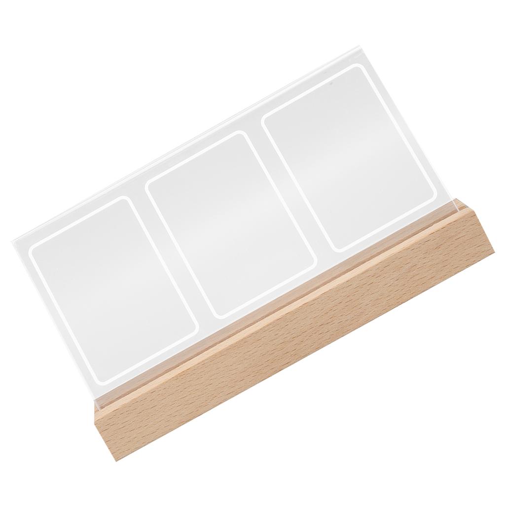 Photo Frame Instant Picture Frame 3 Openings Clear Acrylic Night Light Desk Photo Frame for 3in Photo