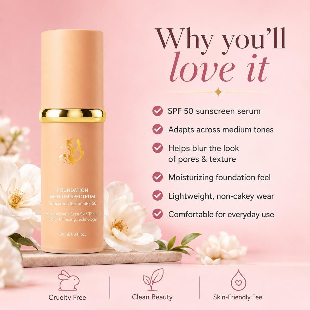 4 In 1 Color Changing Foundation Cream Concealer Long Lasting Hydrating No Caking Durable Comfortable Texture