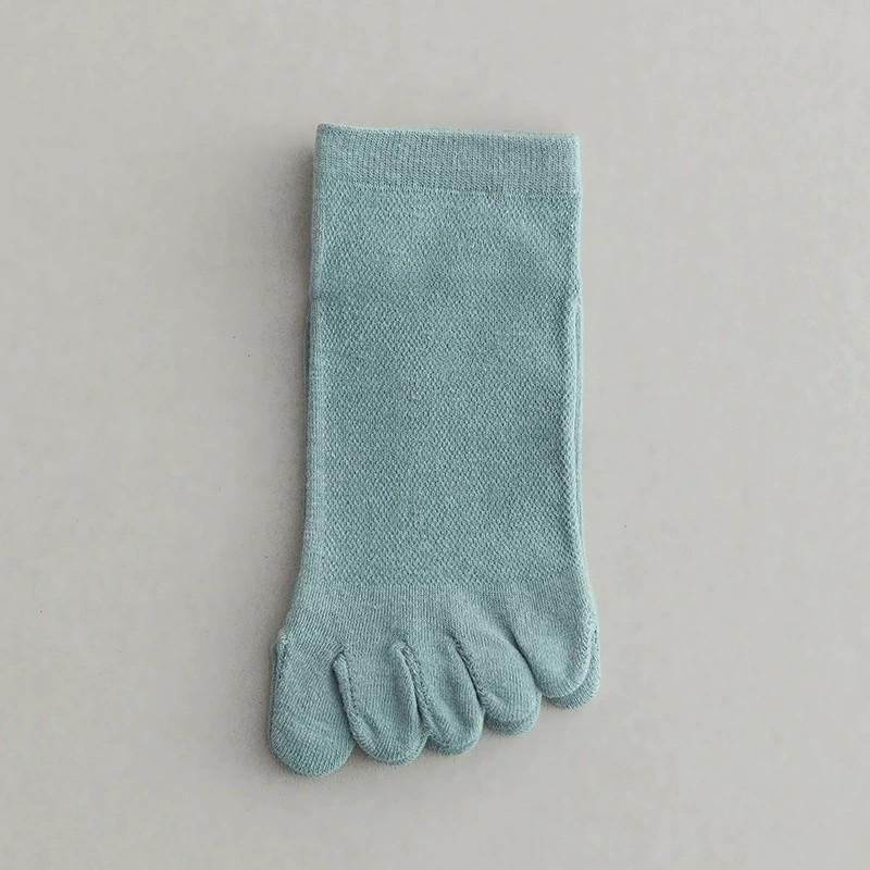 

1/5 Pairs Men Five Finger Knitted Cotton Short Socks Summer Thin Mesh Fashionable Novel Suitable Casual Sports Boat Socks One Size