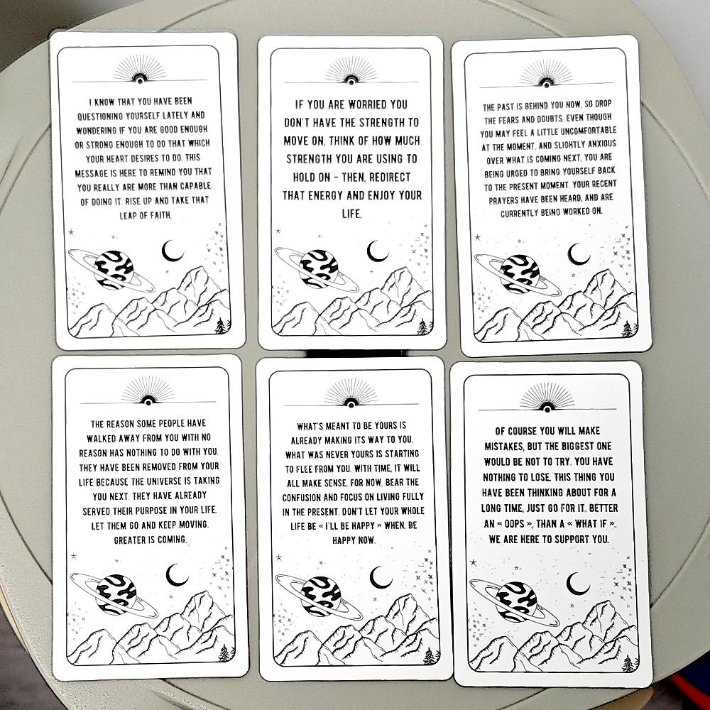 Messages From The Universe Oracle Deck 10.3*6cm with Guidance From Your Guides for General Readings 54 Pcs Oracle Cards