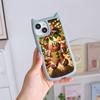 Cat Ear Soft Phone Case for iPhone 16 15 14 13 12 11 Pro Max Plus XR X TPU Anti-Drop Transparent Acrylic Back Cover NY28 Christmas tree Santa Claus
