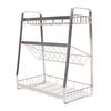 3 Layer Spice Rack Stainless Steel Seasoning Rack Organizer Kitchen Spice Holder for Household