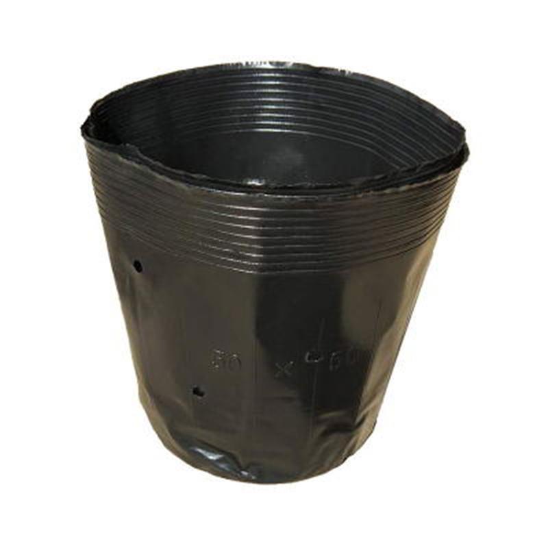Recipientes para Plantas de Jardim Pacote de 100 unidades Preto com Design Oco no Fundo