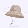 Spring Summer Outdoor Sun Hat Women's Big-Brimmed Fisherman Hat for Travel and Holiday Sun Hat
