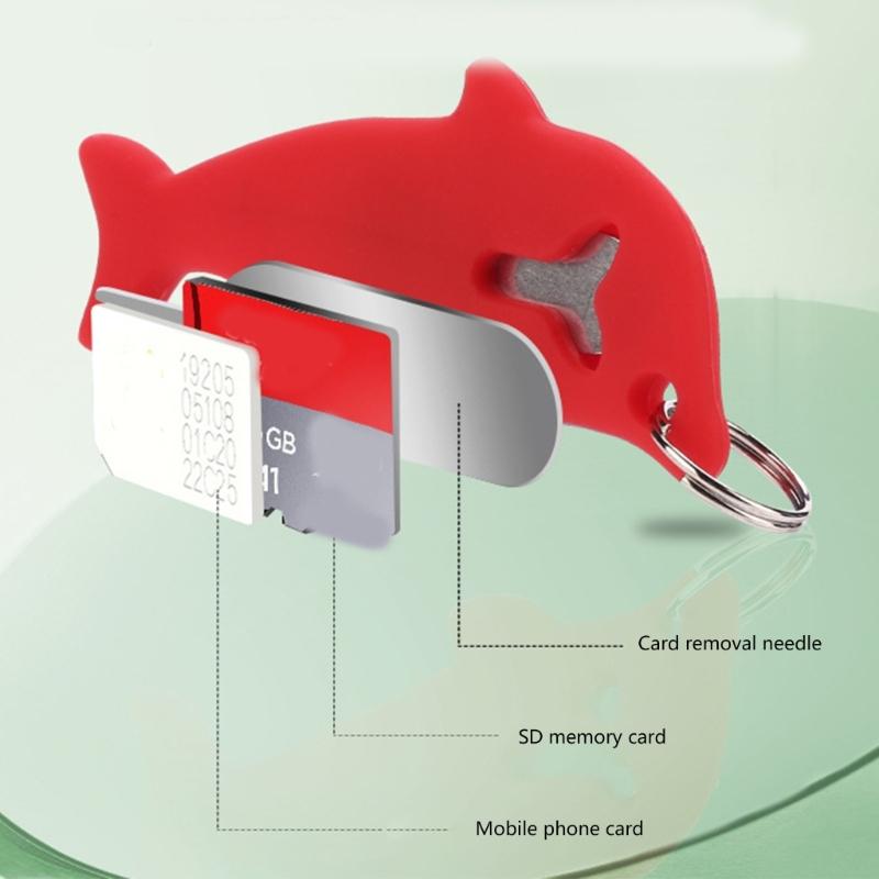 Phone Card Tray Pin Eject Removal Tool Needle Opener Ejector with Silicone Protector Case Card Storage