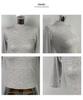 Dongdaemun Slim Ribbed High Neck Mid-Sleeve T-Shirt - Flattering Office Wear
