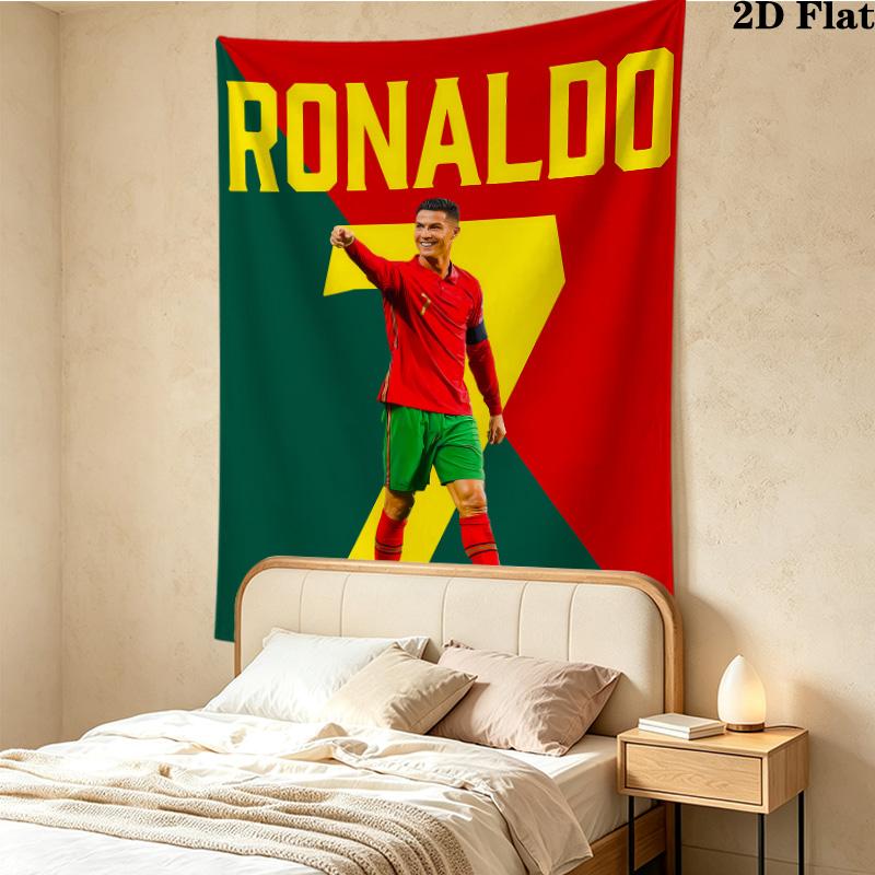 Cr7 Wall Tapestry Aesthetic Wall Hanging Printed Fabric Blanket Decorative Tapestries For Bedroom Living Room Home Decor