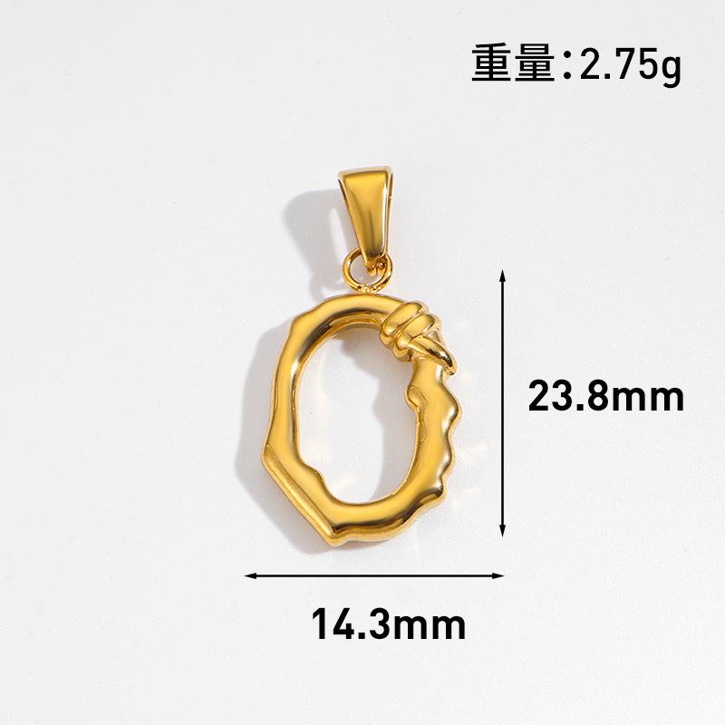 Various 18k Gold Feather Flower Charms Heart Face Pendant  Stainless Steel Diy Jewelry Accessories for Necklace Bracelet Gift