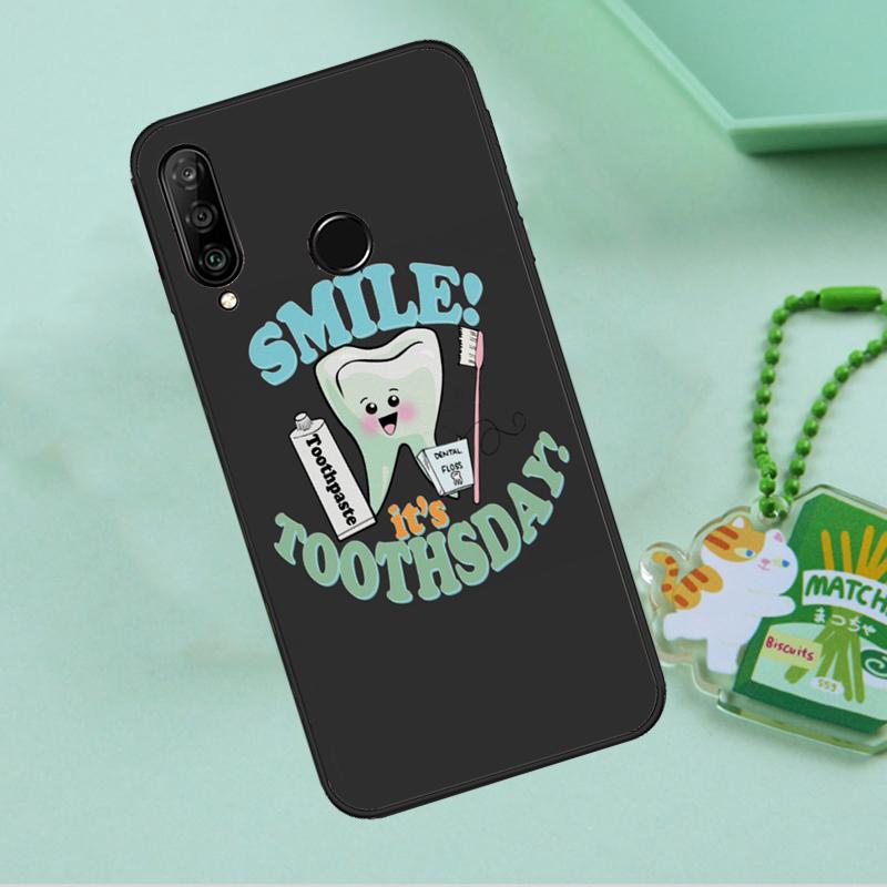 Dentist Dental Tooth For Huawei Nova Y90 Y70 Y60 Y61 Y91 Y72 9 10 SE 12i 12s 11i 5T P60 Pro P20 P30 P40 Lite Case