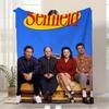 TV Seinfeld Wurf für Kinder Flanell-Kuscheldecke Weich Warm Antistatisch Waschbar Ganzjahres