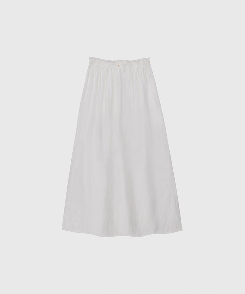 Kwinseulaebis See-Through Wrinkle Slit Layered Skirt