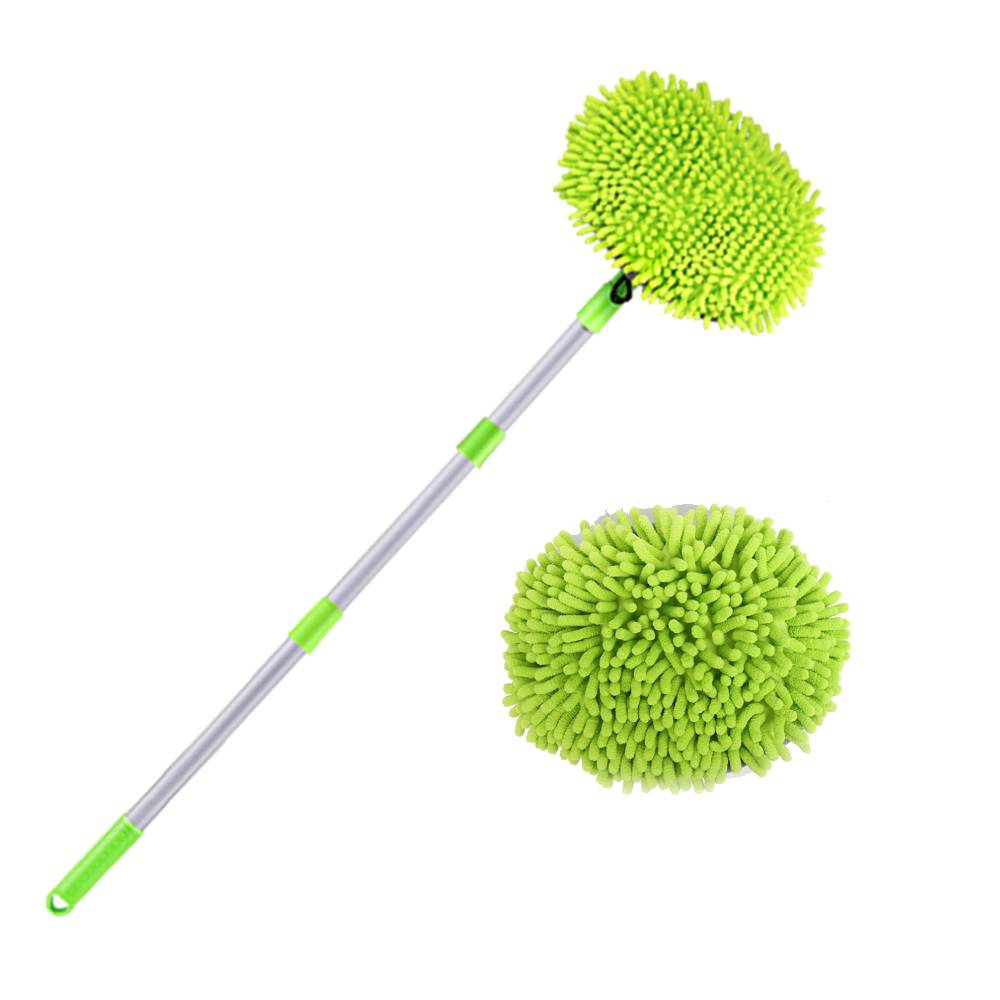 

Car Washing Mop Kit with Long Handle Microfiber Car Cleaning Brush Kit Telescoping Car Washing Brush Mop Kit Scratch Free