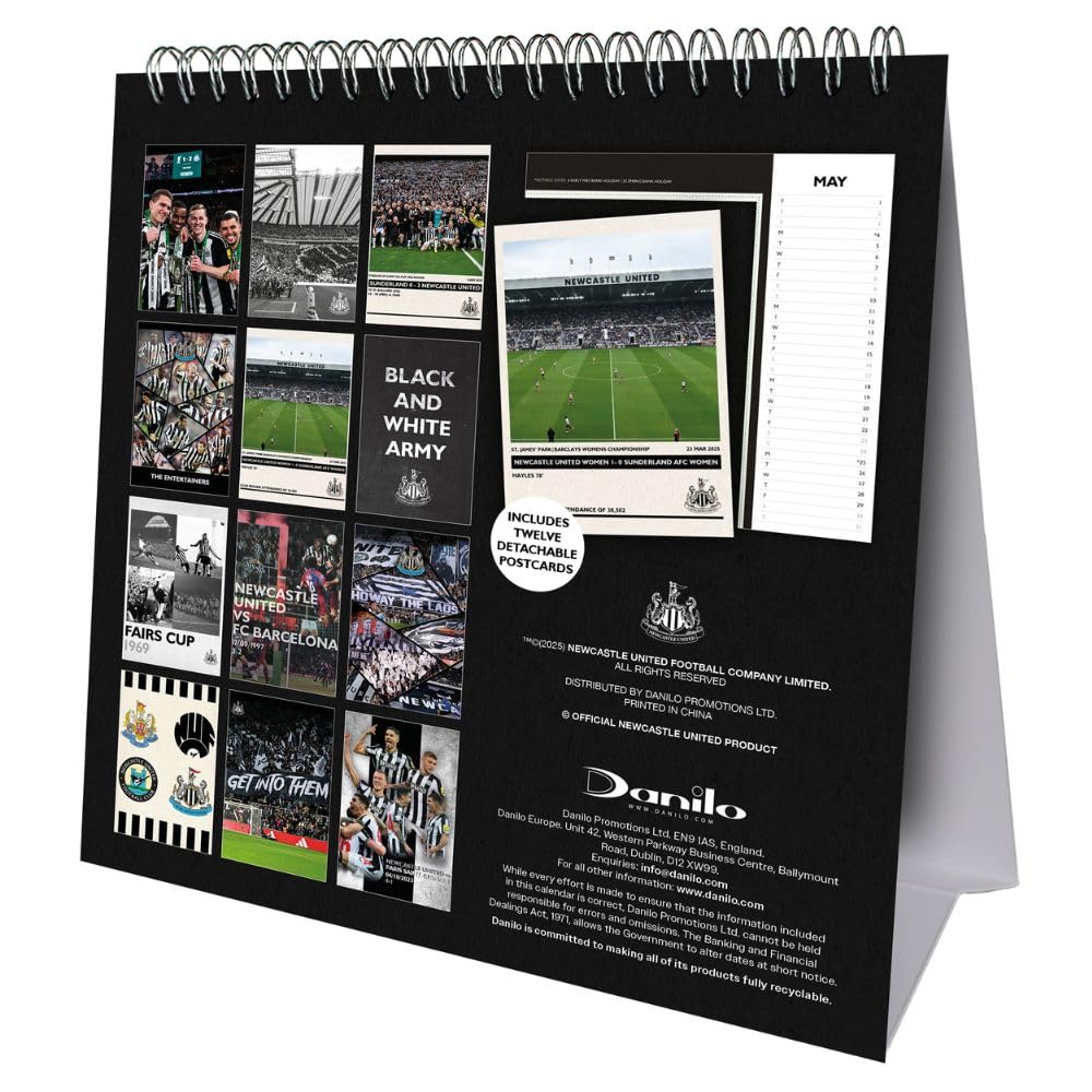 Newcastle United FC Calendar de birou Crest 2026